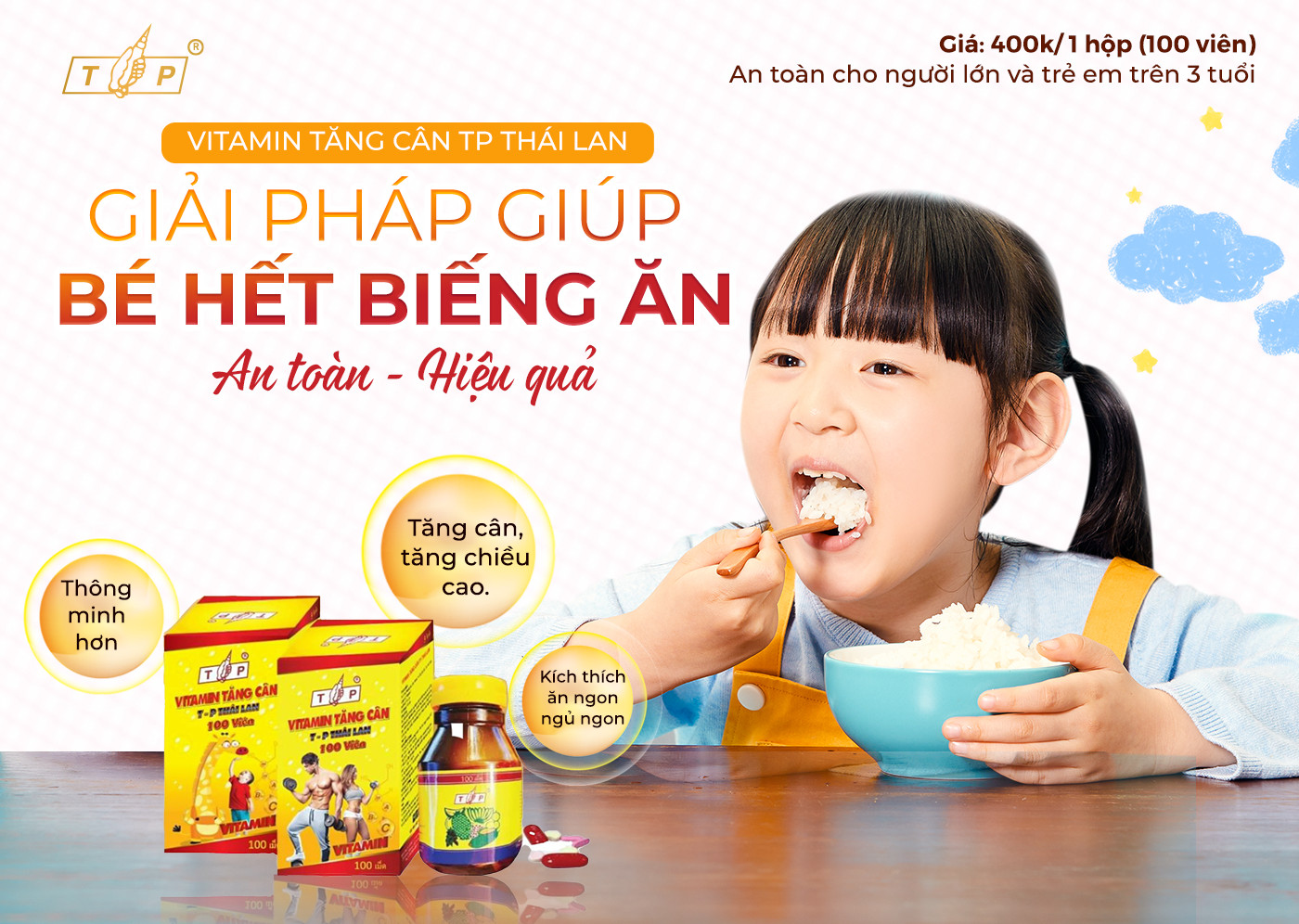 Vitamin Tăng Cân TP Thái Lan Cho Bé